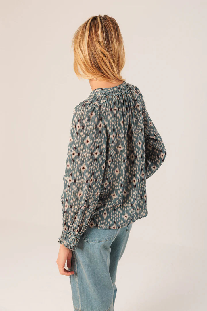 Indi & Cold - Ikat Print Blouse