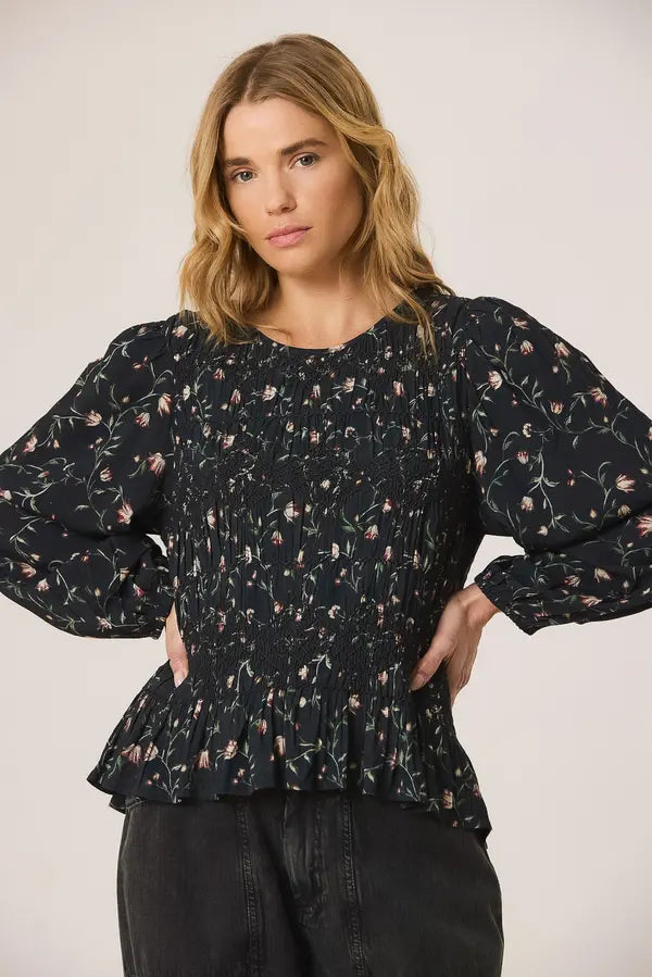 Indi & Cold - Smocked Blouse
