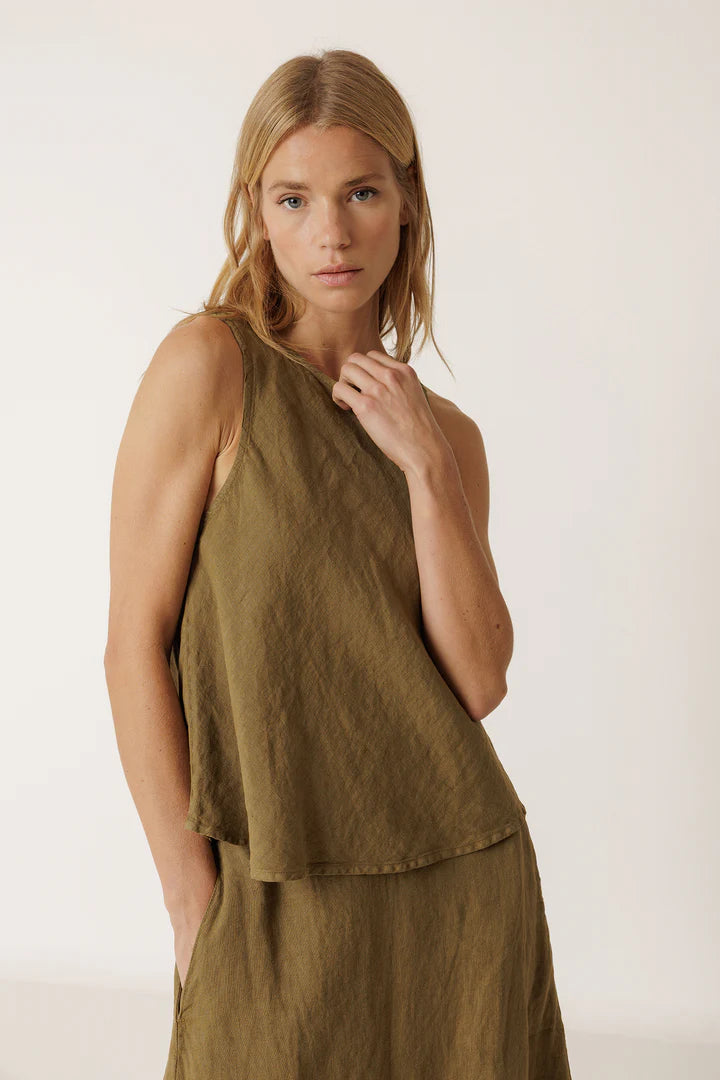 Indi & Cold - Linen Sleeveless Top