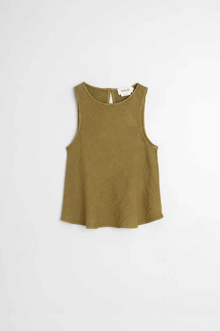 Indi & Cold - Linen Sleeveless Top