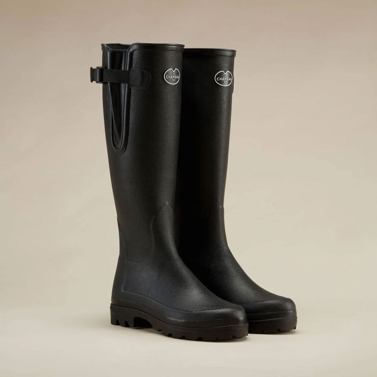 Le Chameau Vierzonord Wellington Boot - Neoprene Lined, Euro Size 39, Green, For Cold Weather & Walking