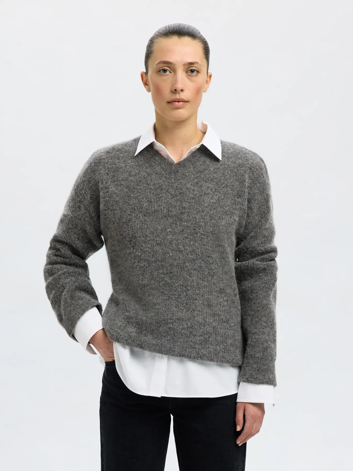 Selected F - V Neck Knit - Sia Ras