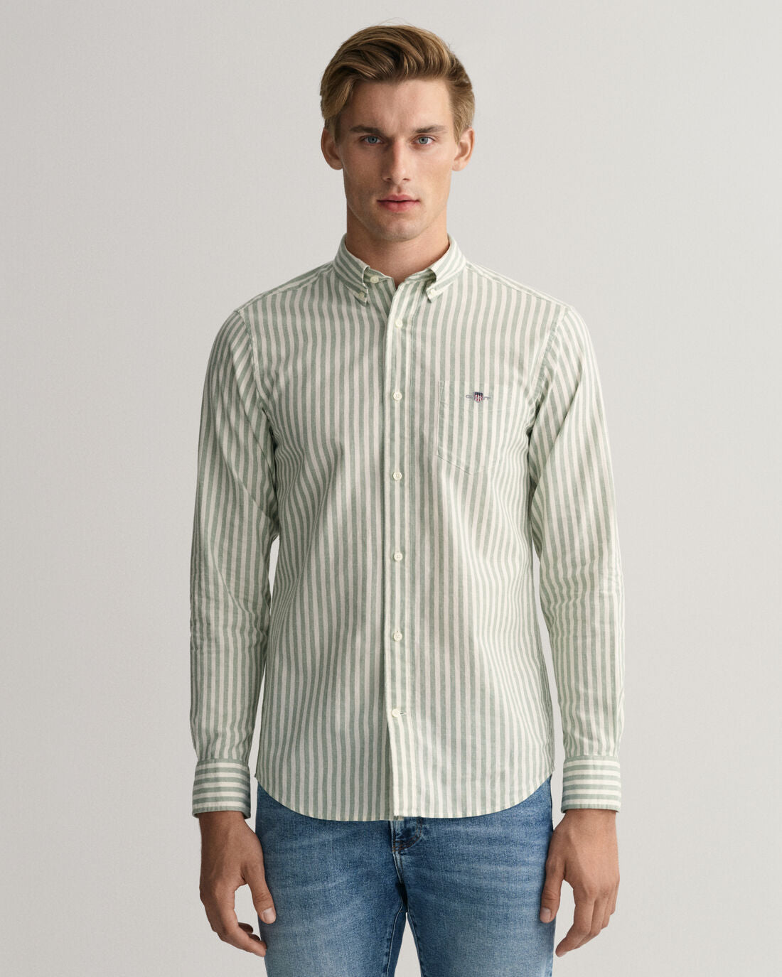 Gant - Cotton Linen Stripe Shirt