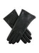 Dents Ladies Cashmere Lined Leather Gloves Black