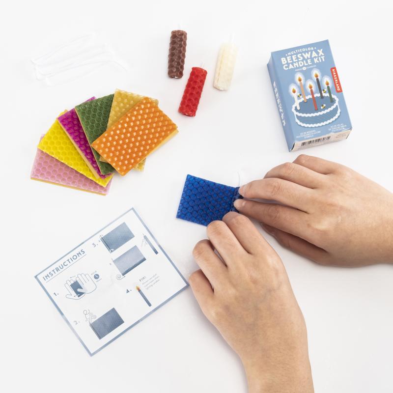 Kikkerland - Mulitcoloured Beeswax Candle Kit
