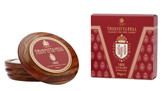 Truefitt & Hill Luxury Shaving Soap in a Wooden Bowl