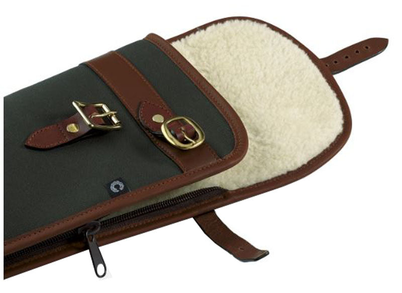 Loden Green with leather Tan trim
