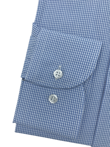 Roxtons Slim Fit Shirt Blue Check