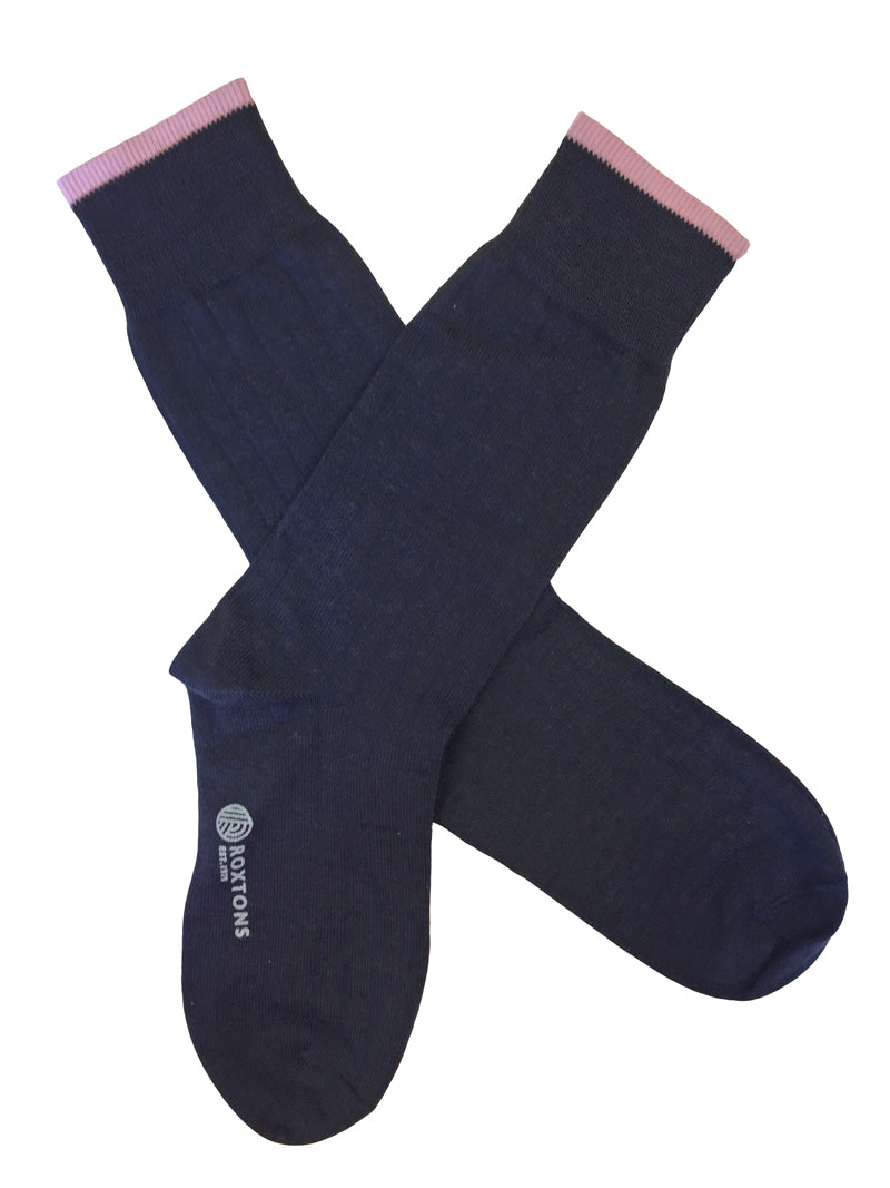 Roxtons Merino Ankle Socks Navy