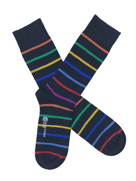 Roxtons Merino Stripe Ankle Socks